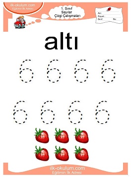 Çocuklar İçin Çizgi Çalışma Sayfaları 